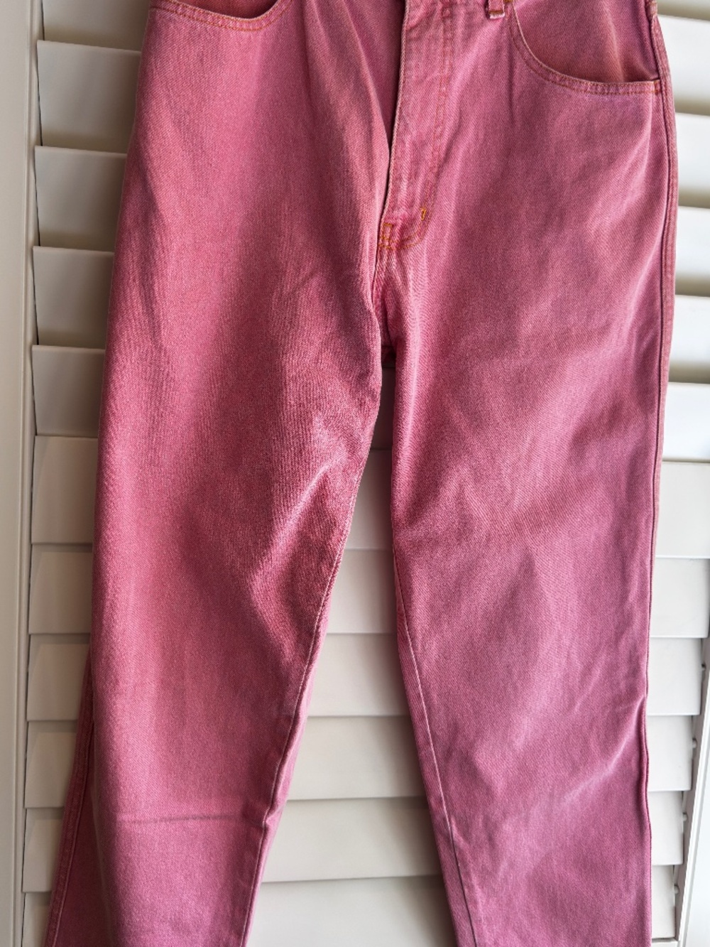 Armani Jeans Pink Vintage High-Waist Straight Leg Jeans